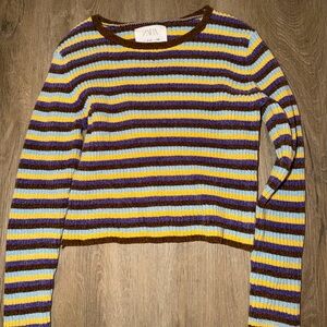 Zara Multicolor Striped Knit Top